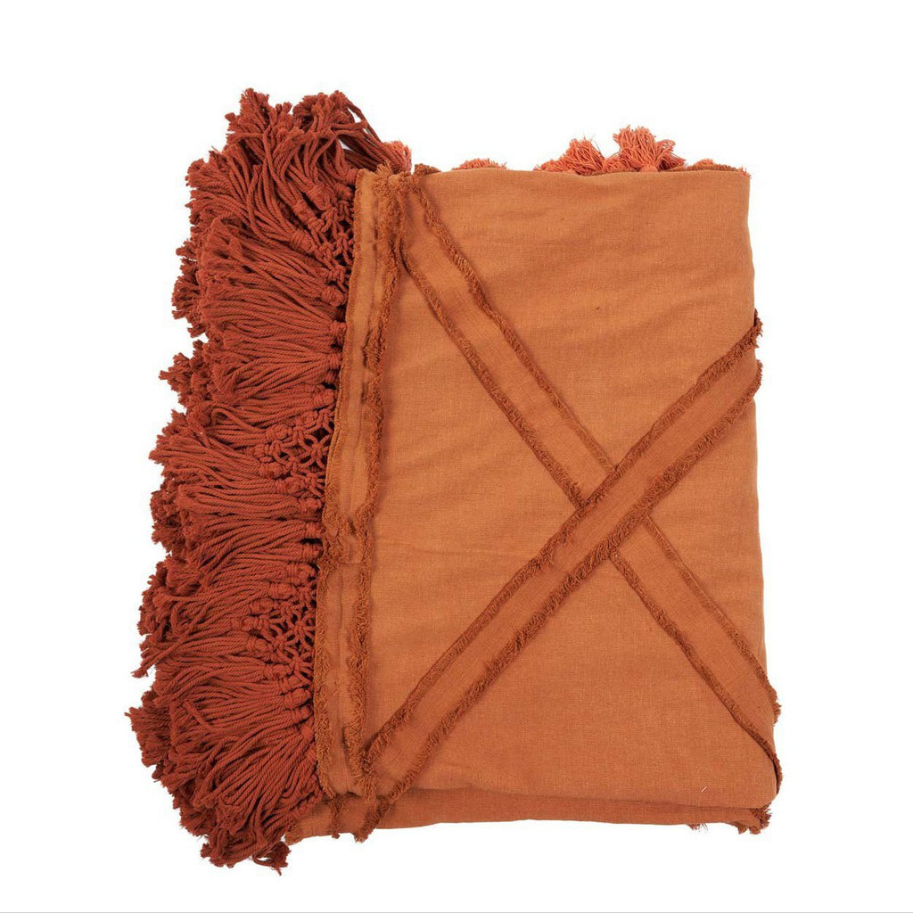 De Berber-bedsprei - Terracotta