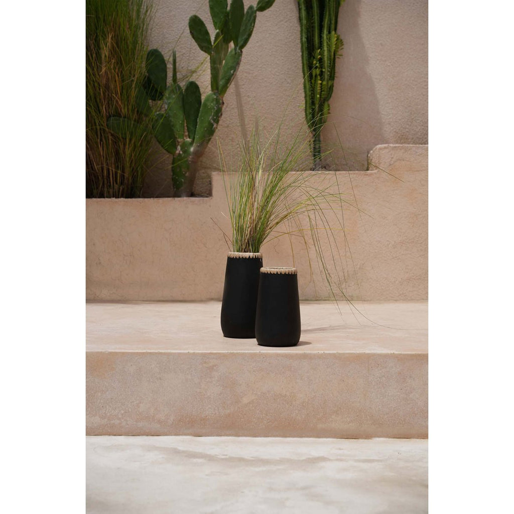 The Sneaky Vase - Zwart Naturel - L