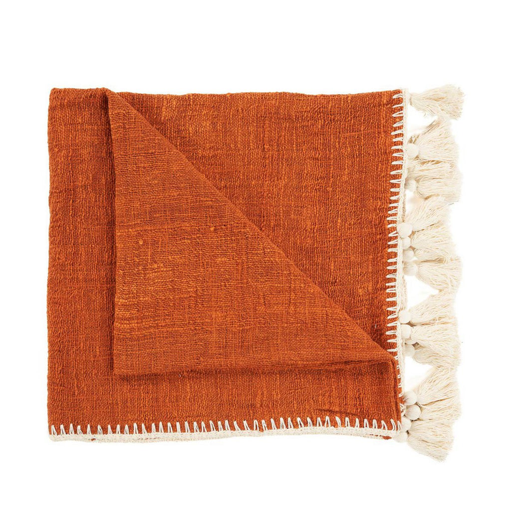 De Stitch Bedsprei - Terracotta