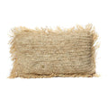 Het raffia -kussendeksel rechthoekig - natuurlijk - 30x50