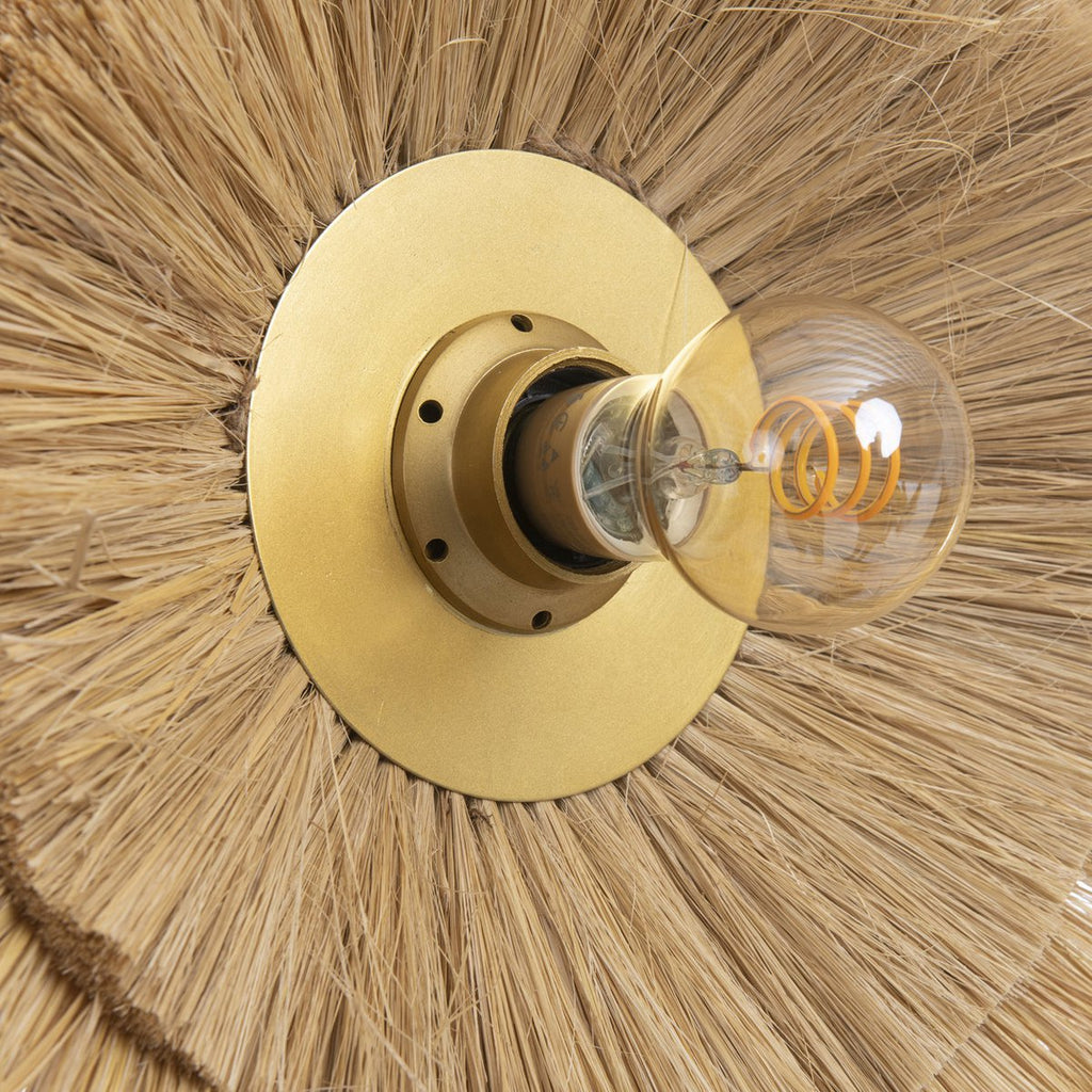De dubbele problemen muurlamp - natuurlijk goud - m
