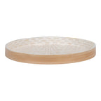 Dienblad - Dienblad, bamboe/capiz, beige, 40x40x3,5 cm