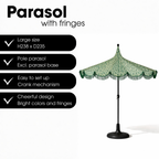 Parasol Kelly Donkergroen