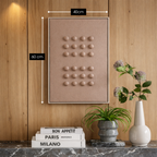 Wanddecoratie  Donkerbruin
