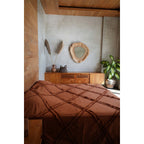 De Berber-bedsprei - Terracotta