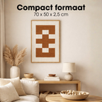 Wanddecoratie  Bruin