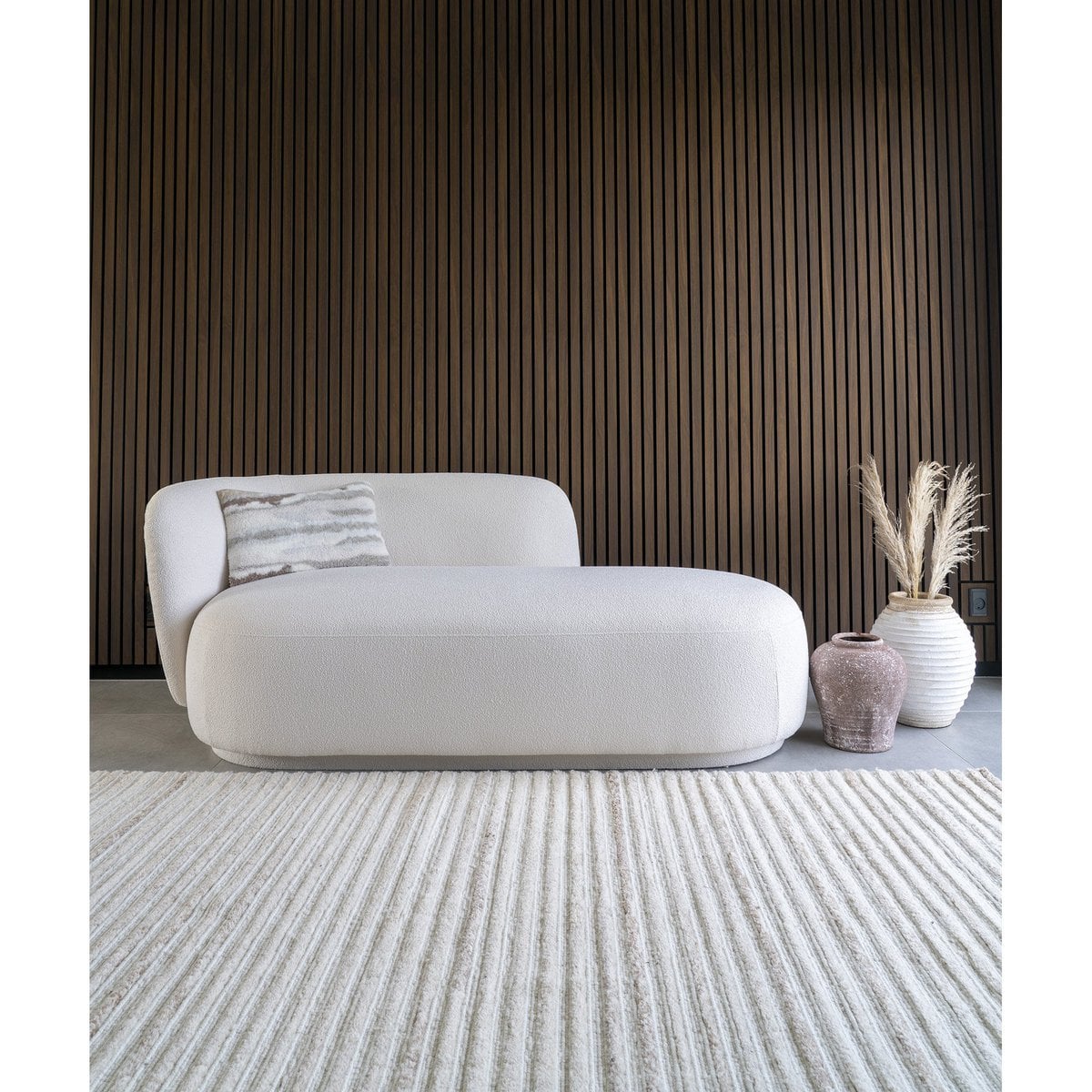 Mangovloerkleed - Ivoor, handgetuft, 160x230cm