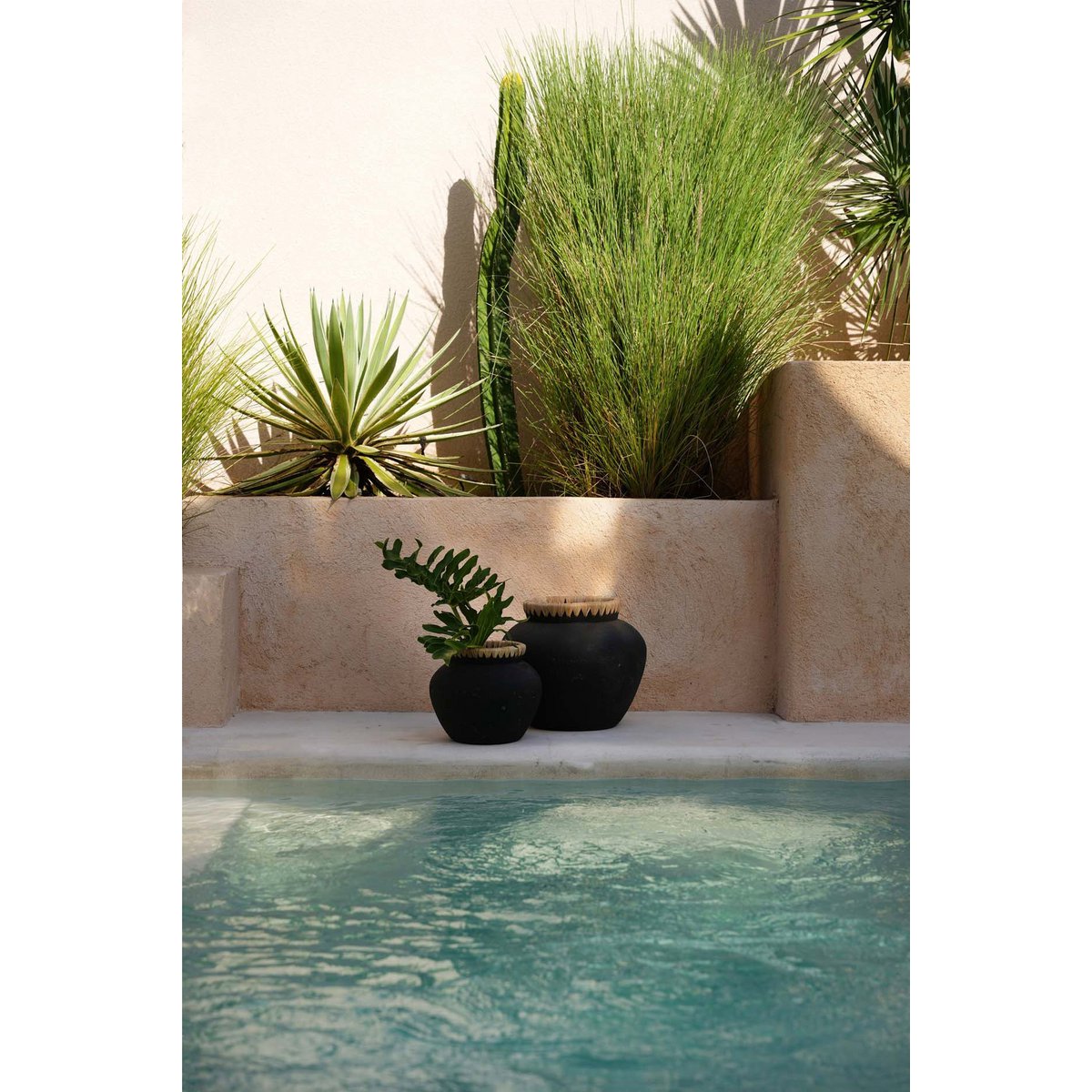 De Styly Vaas - Zwart Naturel - L