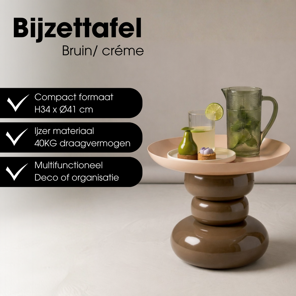 Bijzettafel Zita Bruin