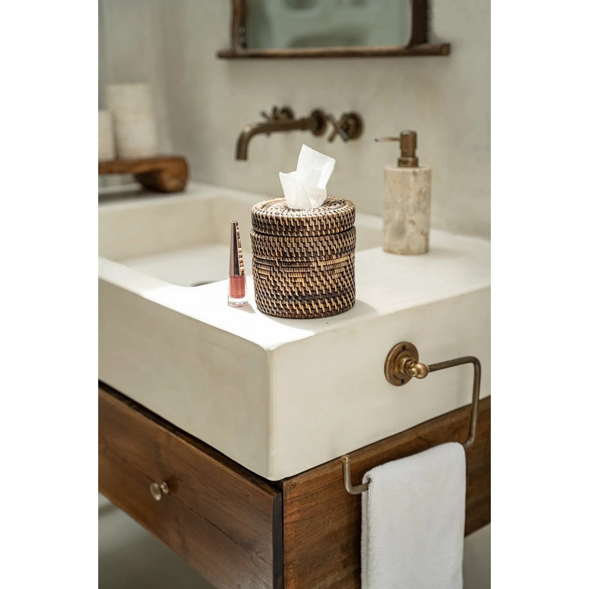 The Colonial Tissue Box - Natuurlijk bruin