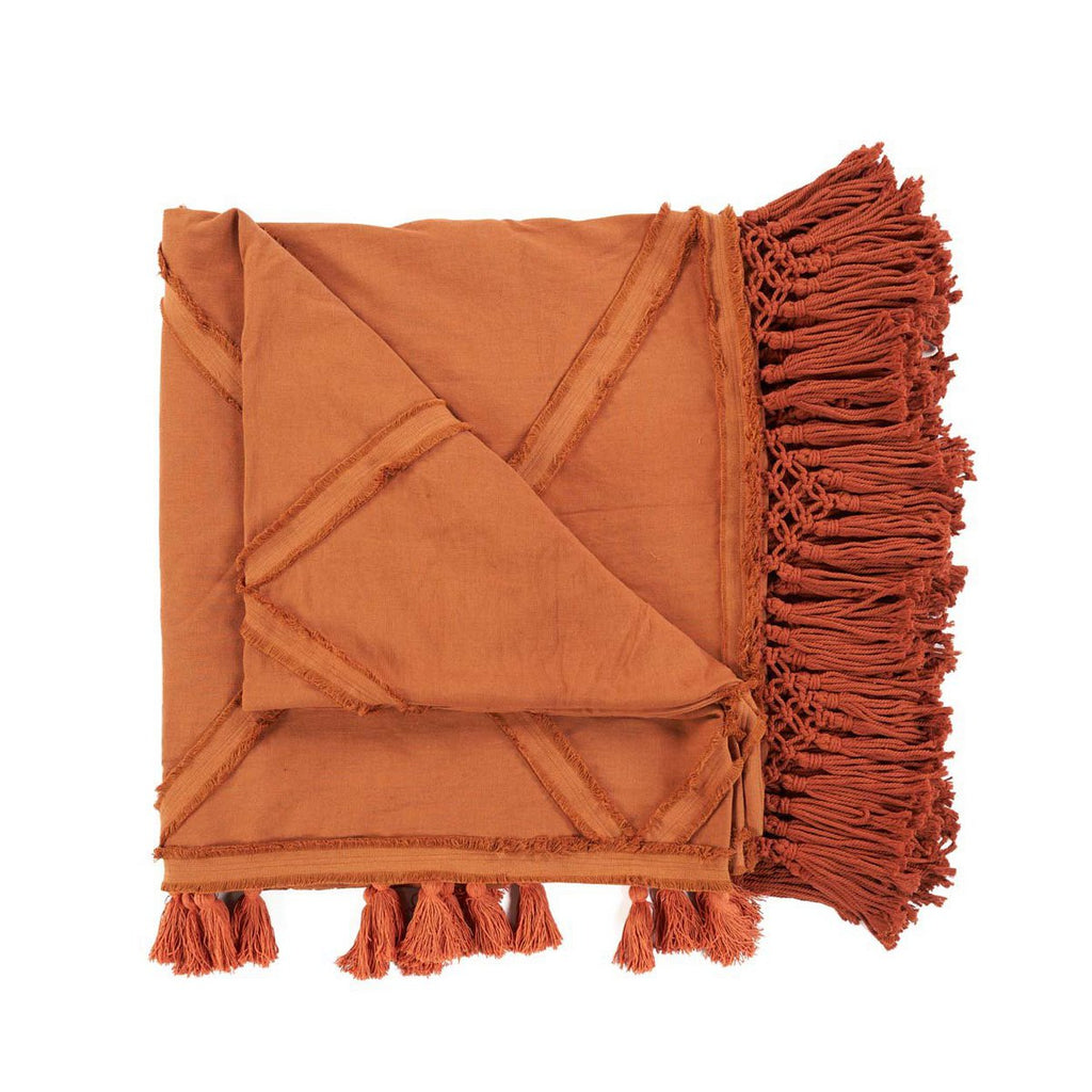 De Berber-bedsprei - Terracotta