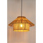 Elsa Hanglamp - H28 x Ø50 cm - Jute - Lichtbruin