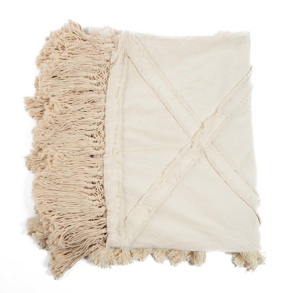 De Berber Bedsprei - Naturel